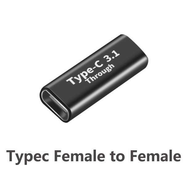 USB3.1 Micro usb Type-c 2 in 1 otg Plug jack Power Connector Charging Adapter Type-C Extension Cable for Laptop Tablet Phone: green