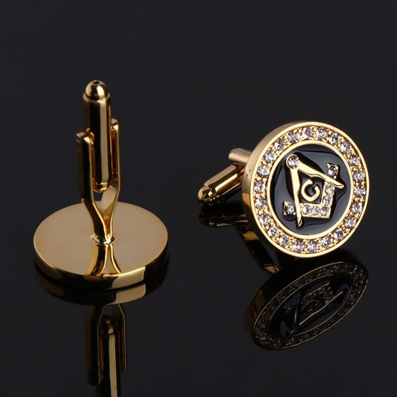 Men Cufflinks High End Luxury Rhinestone Charm Suit For Wedding Business