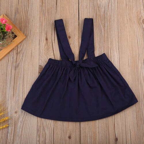 Newborn Baby Girl Autumn Brace Overalls Party Sleeveless Skirts 6M-3Y