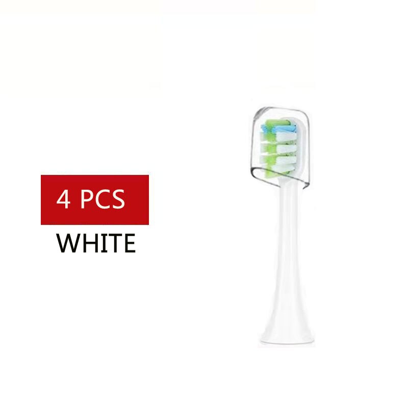 SOOCAS X3 X1 X5 Tooth Brush Head Original oothbrush Heads Replacement For SOOCARE Sonic Electric Tooth Brush Heads: 4 pcs white heads