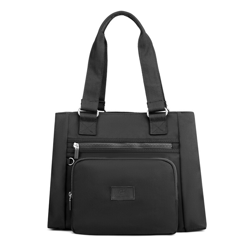 Sacs à bandoulière en tissu Oxford pour femmes, couleur unie, bonne , décontractés, concis, , étanche,: Black