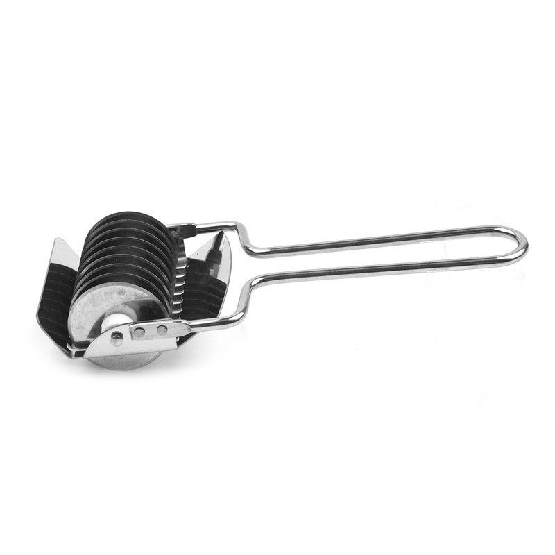 Ruostumaton teräs manuaalinen taikina nuudeli vihannesleikkuri tela nuudelileikkuri keittiön leivonta- ja leivonnaisten leikkaustyökalut