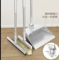 Broom Dustpan Mop Three Sets Kit Multi-Function Broom Windproof Dustpan Cleaning Floor Hygiene Durable Household Cleaning Tool: Js06 3pc  white