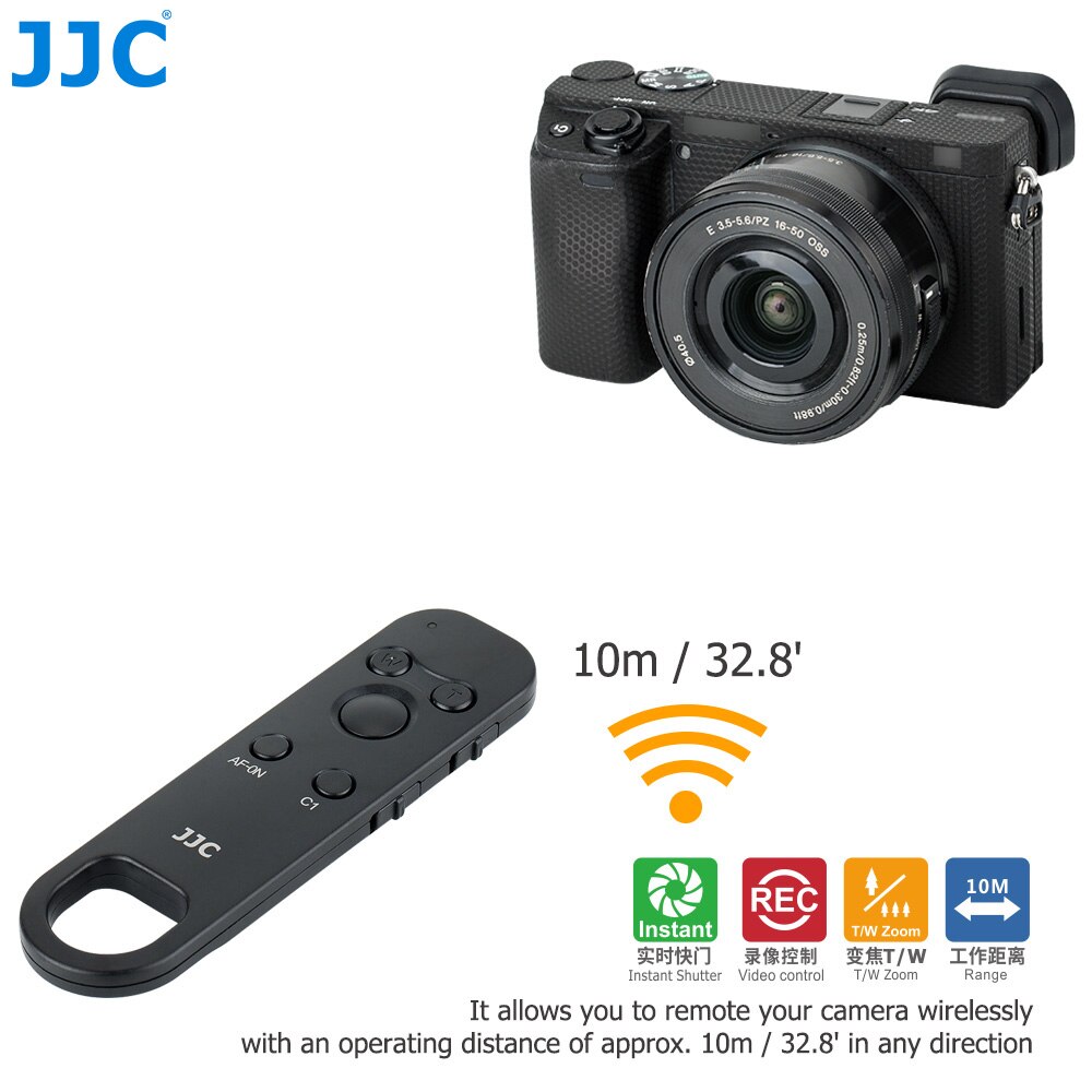 Jjc Rmt P1BT Afstandsbediening Voor Sony ZV-E10 A7III A7SIII A7RIII A7RIV A7R4 A6600 A6100 A6400 A9 Ii ZV-1 RX0II RX100VII DSC-RX0II
