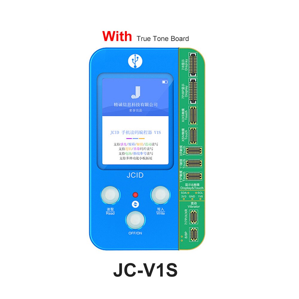 Novo JC-V1S lcd oled incell tela de toque verdadeiro tom reparação chip programador para iphone 8plus x xr xs max 11 11pro 11pro max