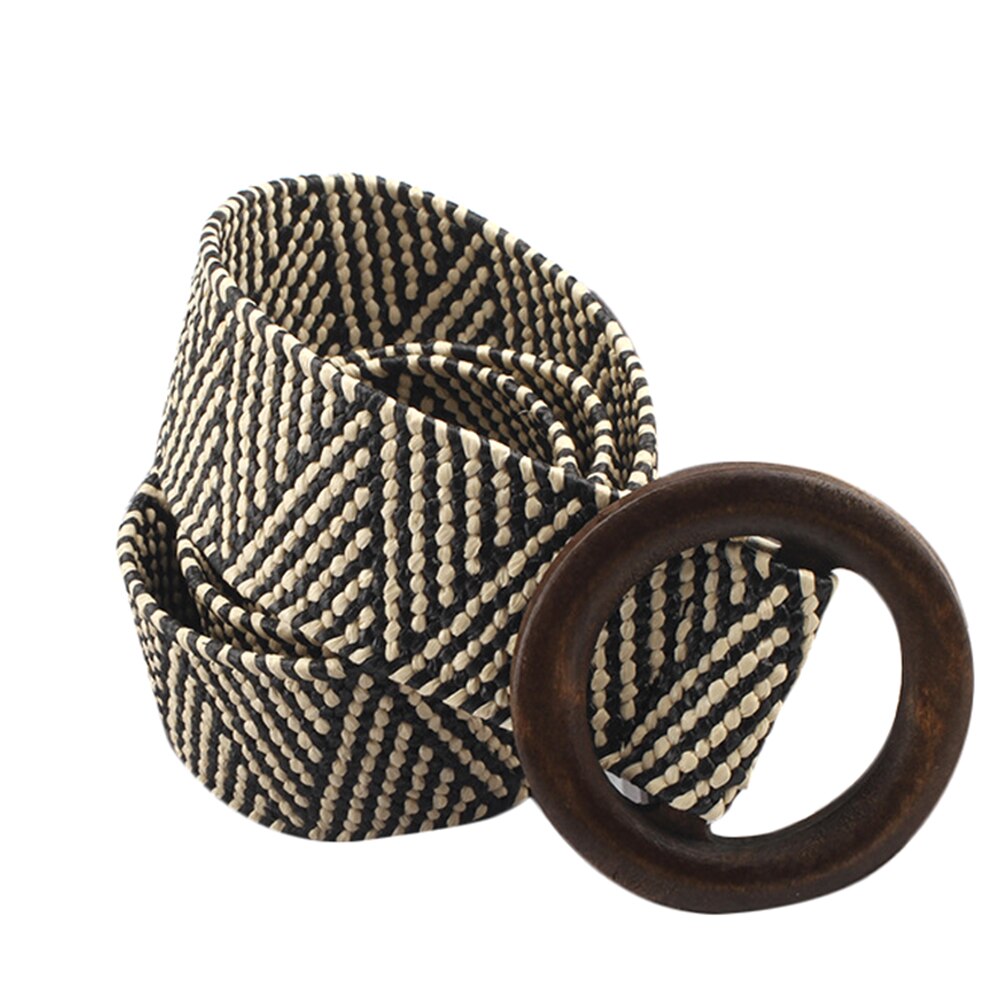 Boho naru punonta naisten vyö pyöreä neliömäinen solkihame vyö vintage neulottu vyötärövyö käsin kudottu joustava vyö naisille