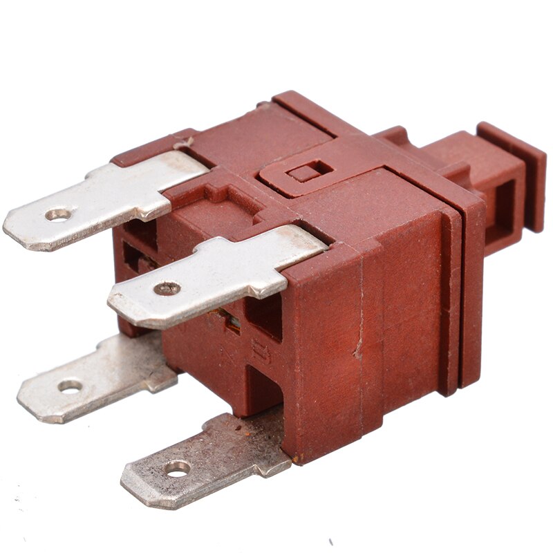 1pc novo KAN-L5 interruptor de alimentação botão 7.5a 250v ac 4 pinos em fora t120 bloqueio especial auto-travamento