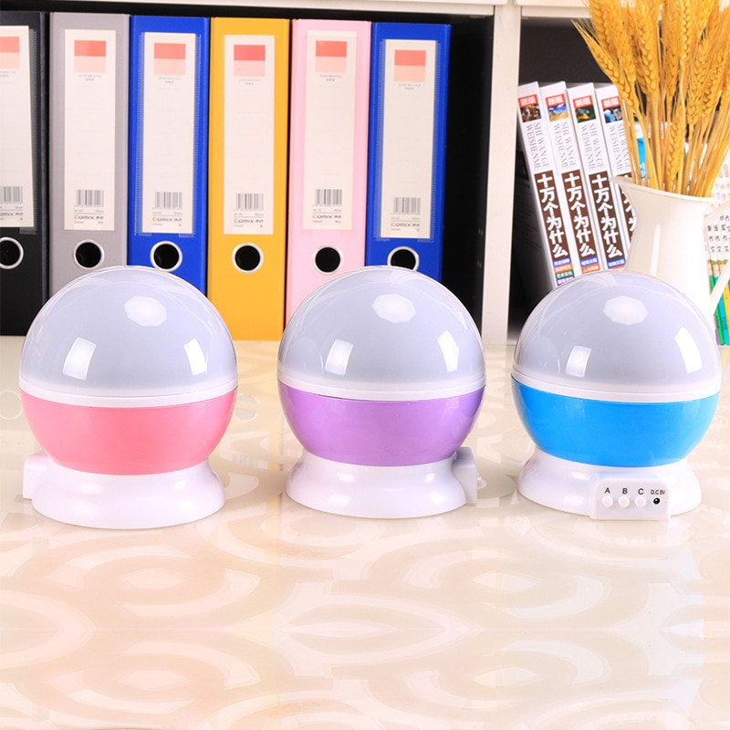 LED Roterende Ster Projector Moon Star Fantasy Kleurrijke Romantische Ster Lamp Night Sussen Baby Slaap Gypsophila Gloeiende Speelgoed Meisje