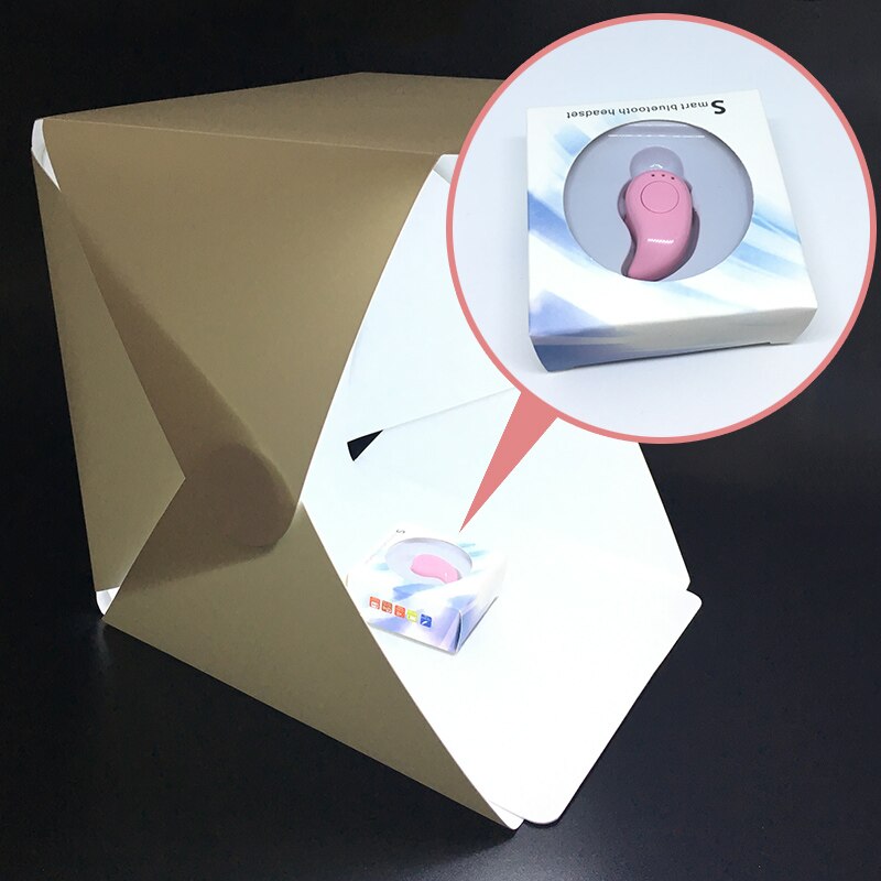 Boîte souple Diffuse de Studio pliant portatif avec la boîte de Studio de Photo de fond de photographie blanche noire de lumière LED