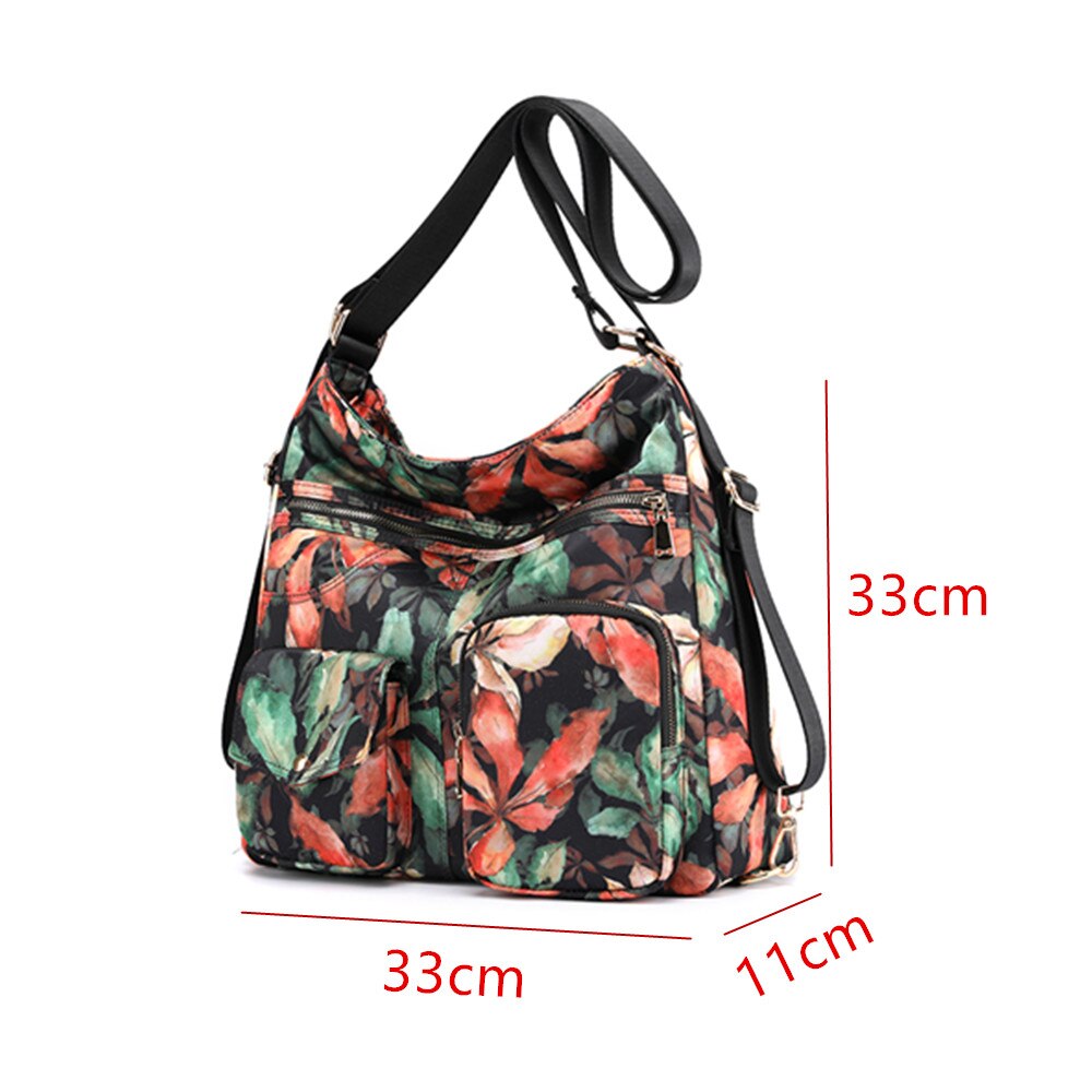 Woman Nylon Laptop Backpack Multifunctional Floral Zipper Soft Travel Bag Mochila Feminina School Bags For Teenage Girls