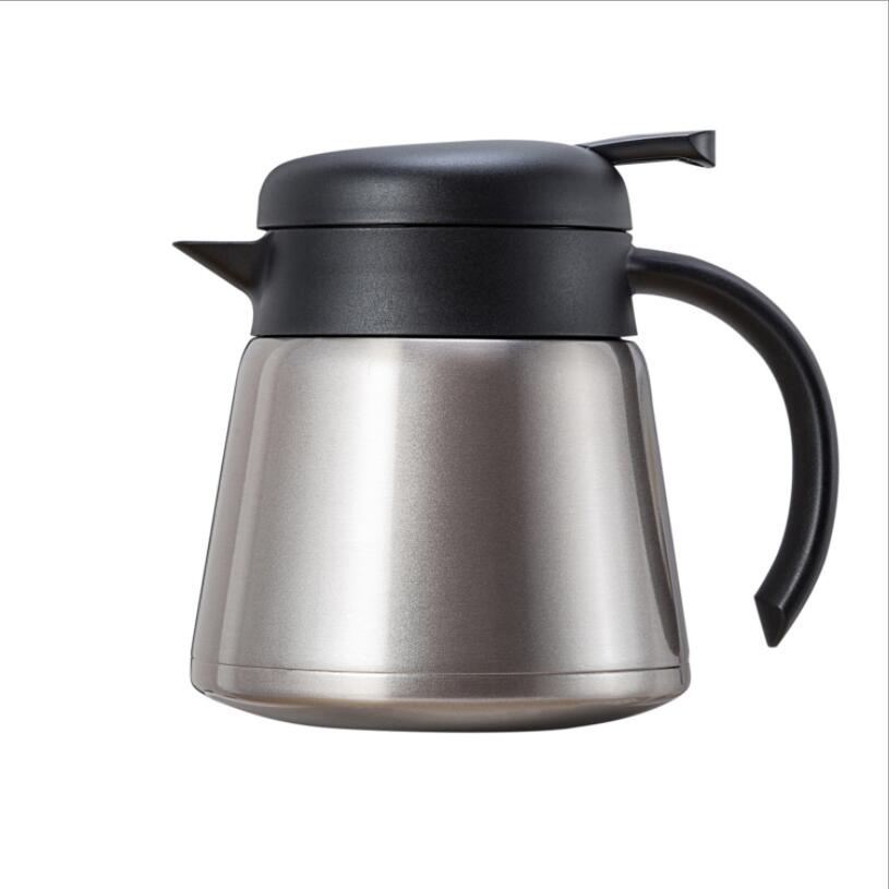 Rostfritt stål vakuum kaffe isolerad gryta mocka espresso latte kaffe termos flaska café verktyg kall vattenkokare: Guld-