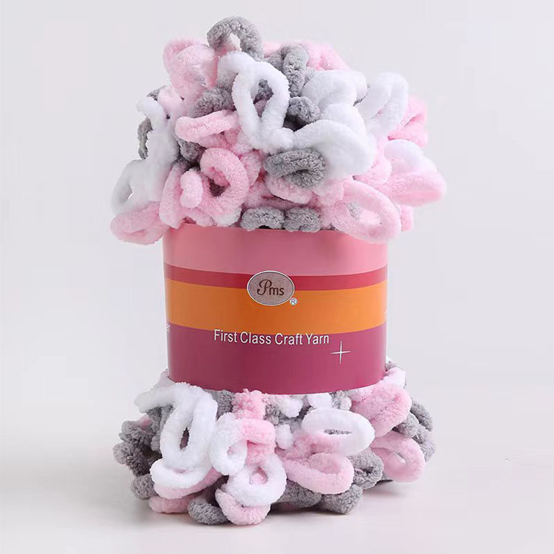 Hilo grueso de chenilla para tejer a mano, 100G, para manta de ganchillo, alfombra, manualidades