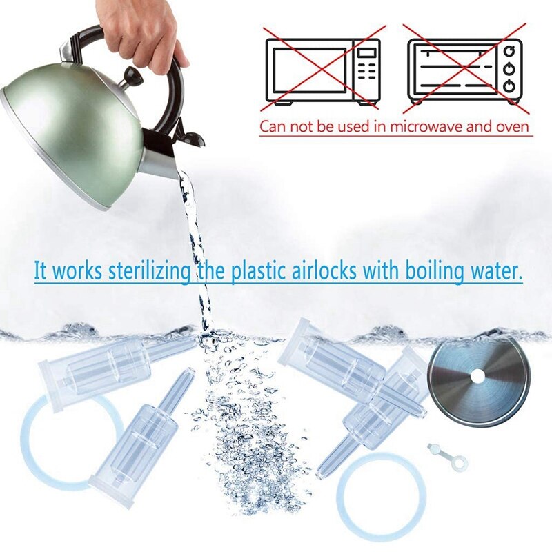 Fermentation Lid,Airlocks for Fermenting for Wide Mouth Mason Jar Fermenting Lids for Making Sauerkraut,Pickle Sauce