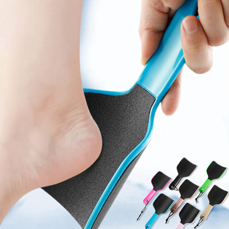 Lime à pied incurvée dissolvant de callosités de peau morte pour pieds Double face pédicure professionnelle lime à pied ponceuse à pied en forme de U épurateur