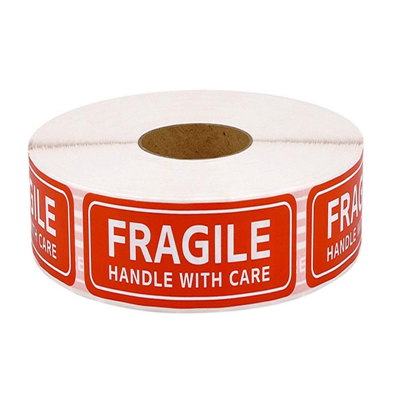 500pcs Handle with Care Label Practical Packing Moving Paper Label Stickers Warning Stickers