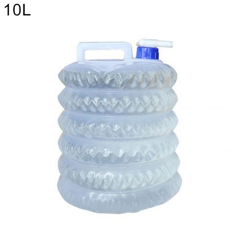 5/10/15L Foldable Water Bucket Bag Bottle Container Outdoor Camping Hiking BBQ Water Bottle Bucket Water Storage Bag: 10L
