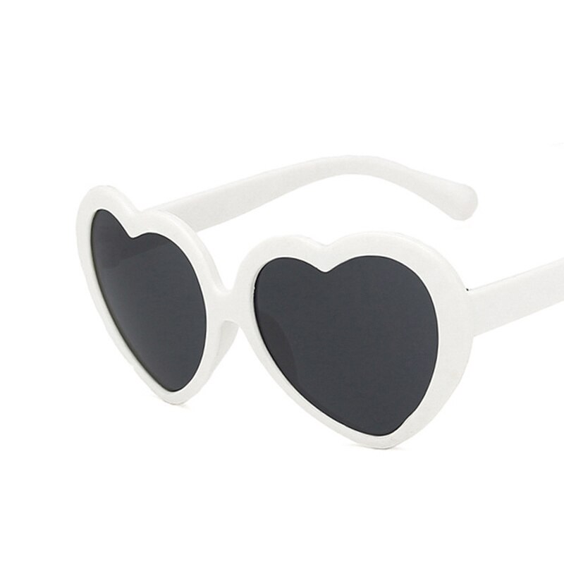 Hjerteformede solbriller til børn sort rød lille stel solbriller vintage drenge piger børn barn oculos de sol