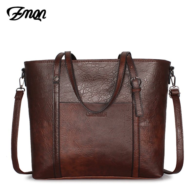 ZMQN Handtaschen frauen Leder Vintage Weibliche Tote Umhängetaschen Für Frauen Große Kapazität Geldbörsen und Handtasche Bolsas Femininas C664