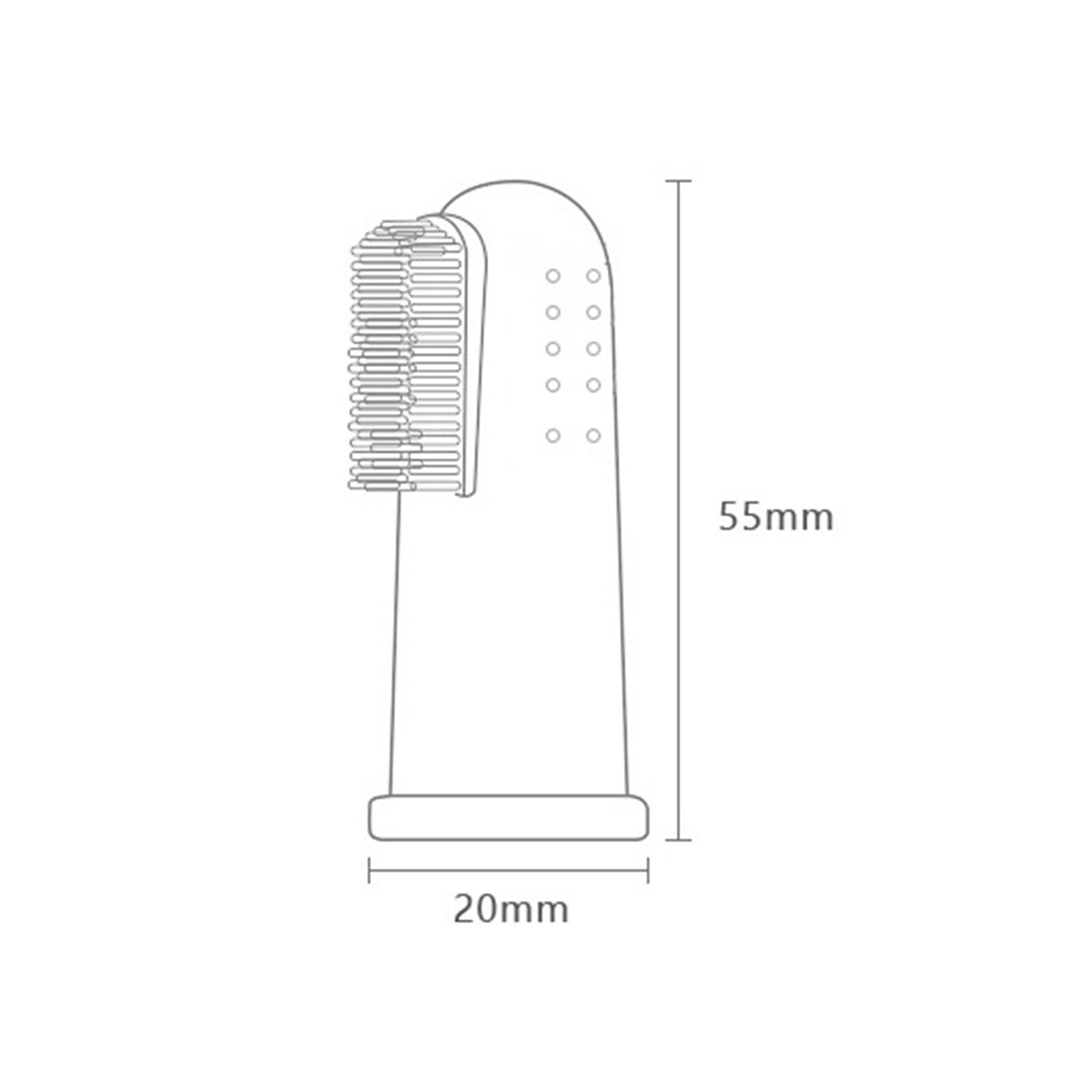 Baby Toothbrush Portable Multifunctional Silicone Toothbrush with Storage Box for Baby Girls and Boys