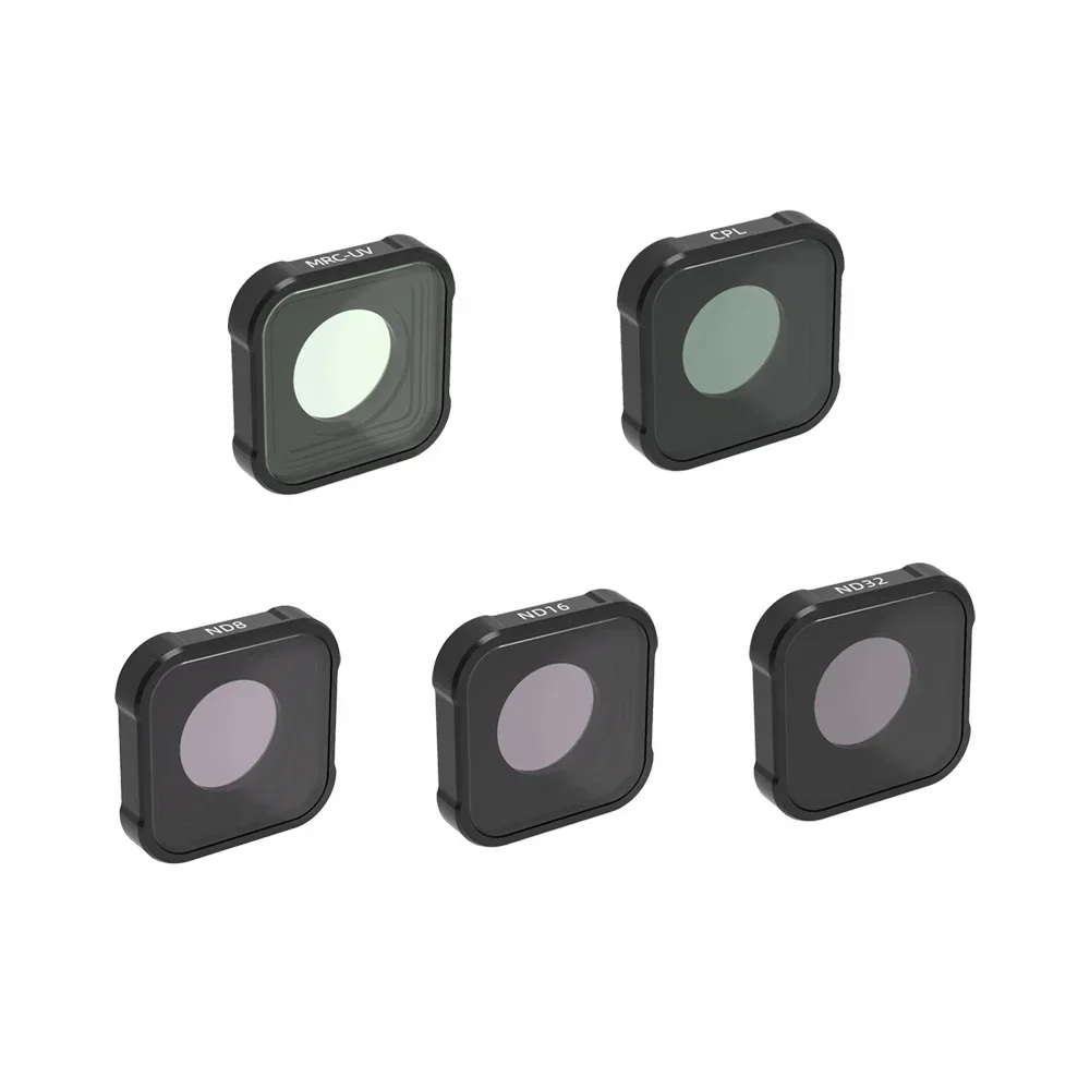 UV CPL ND4 ND8 ND16 ND32 ND64 noche rojo rosa Magenta estrella para Gopro Hero 9 10 11 12 13 filtros de lente accesorios de Cámara de Acción: Color negro
