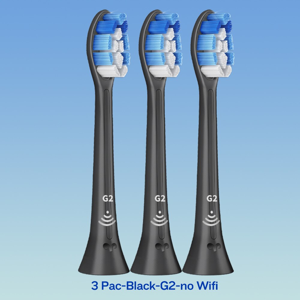 C2 W2 G2 Tandenborstel Heads Fit Voor Phillips Sonicare Elektrische Tandenborstel Plaque Controle, Diamondclean, Flexcare, Kauwgom Gezondheid: 3-BK-G2-no Wifi