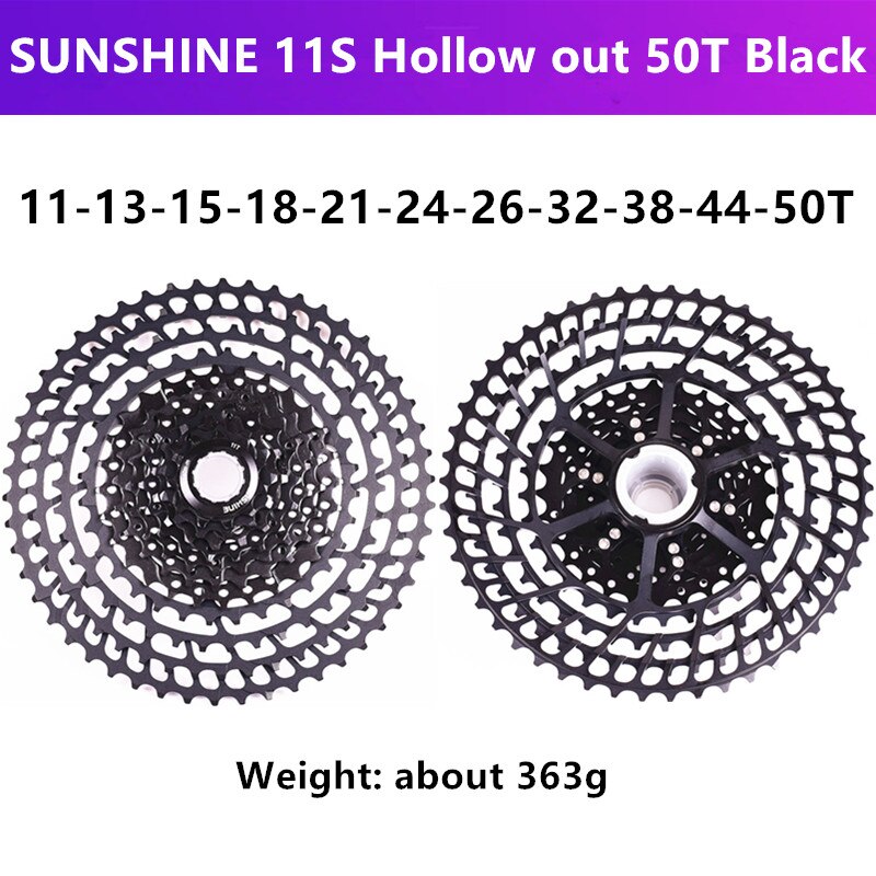 solskinn-sz mtb / landeveissykkel svinghjul 11/22/33 hastighet 11-25t/28t/32t/36t/40t/42t/46t/50t/52t kassett svinghjul og kmc  x11