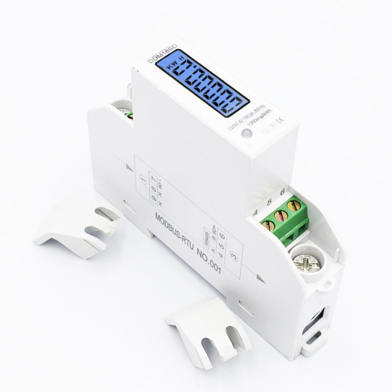 5(100A) Single Phase Din Rail RS485 Modbus-RTU Power Consumption Energy kWh Watt Meter Energy Meter