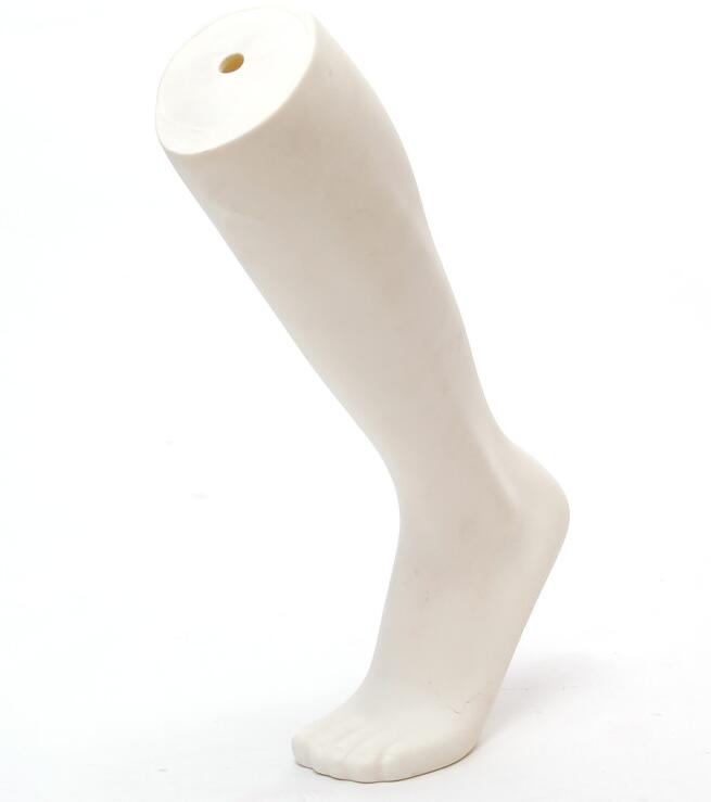 3style plasitc manikin foot Male mannequin foot for Sock Display,white back skin color Glossy 1pc Leg mannequin M00544: 1