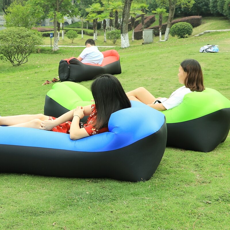aufblasbare Liege Luft Sofa Tragbare Wasser nachweisen Anti-Luft Undicht Ideal Couch für Hinterhof sehen Strand Luft Couch