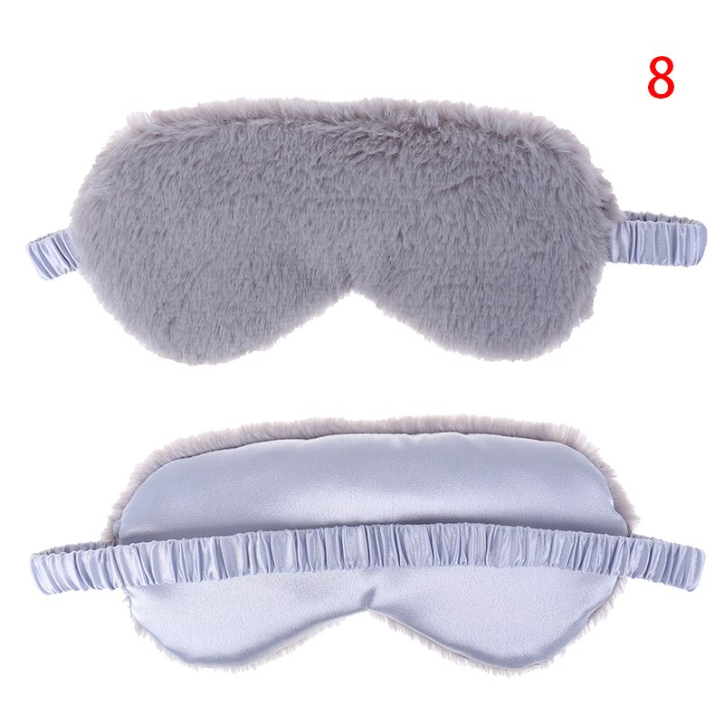 Baumwolle Fuchs Augenklappe Schlaf Augen Maske Eyeshade Travel Schlaf Maske Niedliche Auge Abdeckung Rest Auge Band Schlaf-beihilfen Kinder Auge augenbinden: WHITE