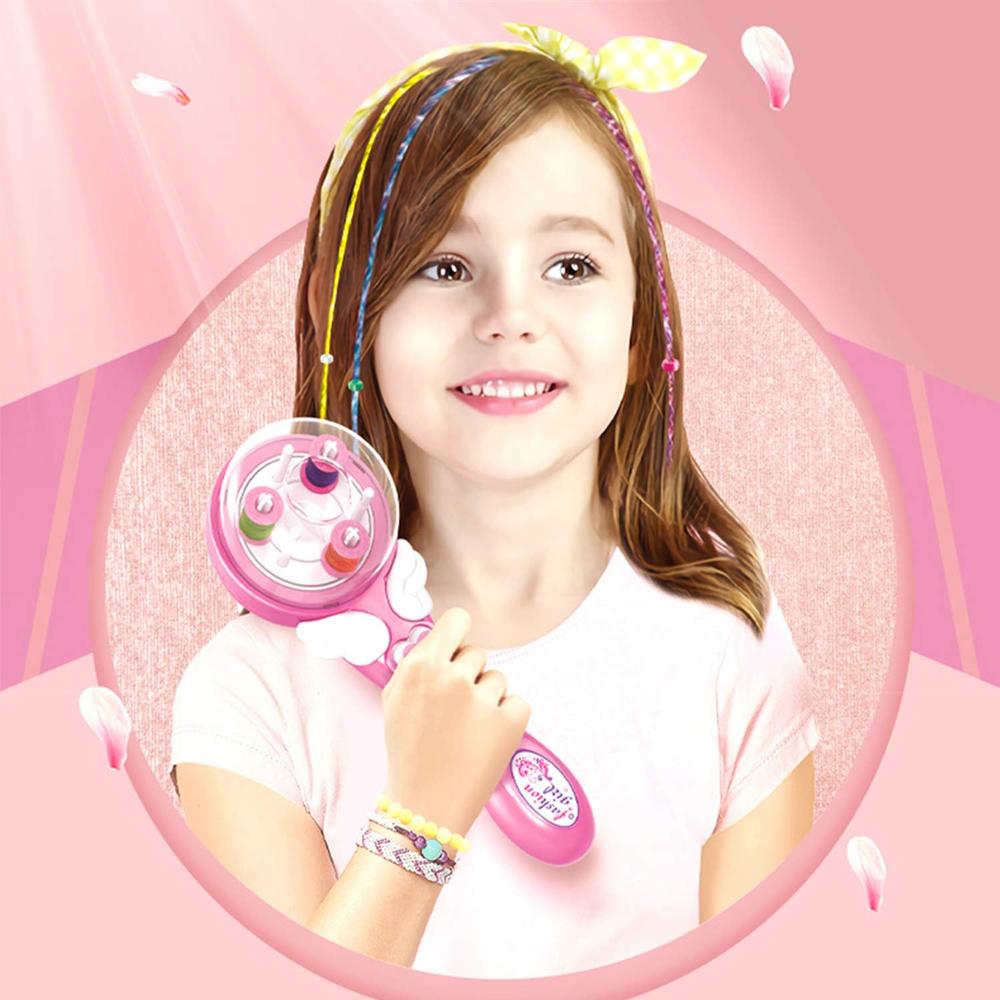 Strumenti per lo messa in piega di trecce automatiche per capelli strumento per intrecciare i capelli a treccia elettrica fai-da-te intelligente per copricapo da ragazza