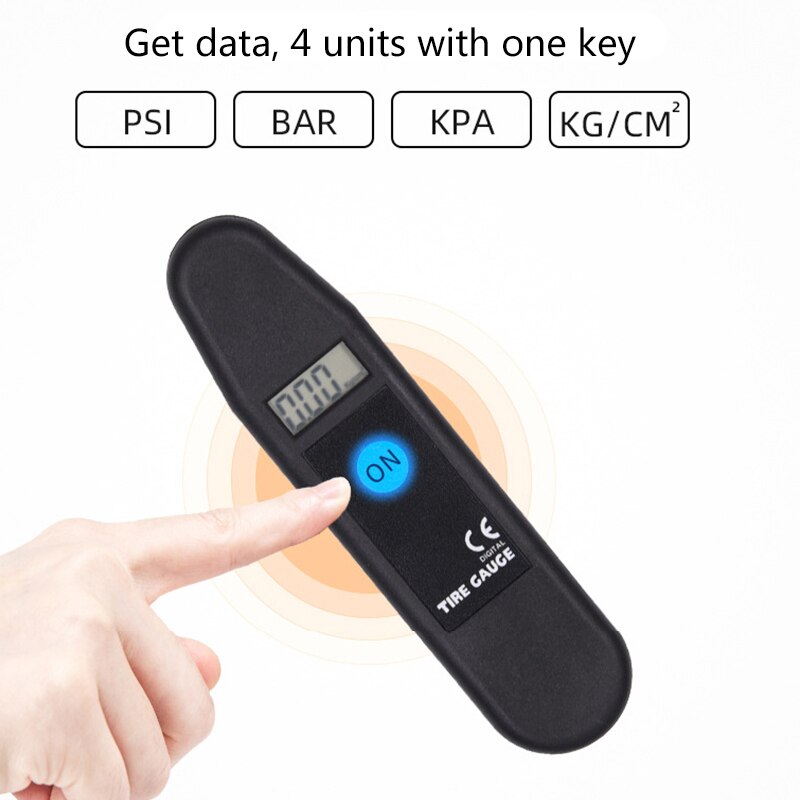 Digitale Lcd Bandenspanningsmeter Bandenspanningsmeter Voor Auto En Vrachtwagens Auto Bandenspanning Test Tool