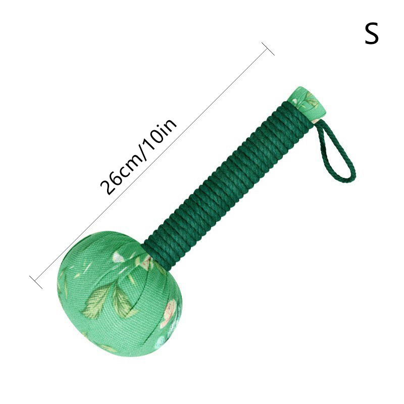 26/33cm Long-Handled Wormwood Massage Hammer For Lymphatic Drainage - Manual Full Body & Back Relief, Stress Reduction: Orange