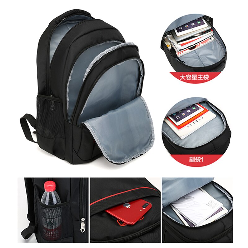 Large Capacity Men Backpack Laptop Back Pack School Bags Teen High Schoolbag Students Bagpack for Teenage Backbag Male