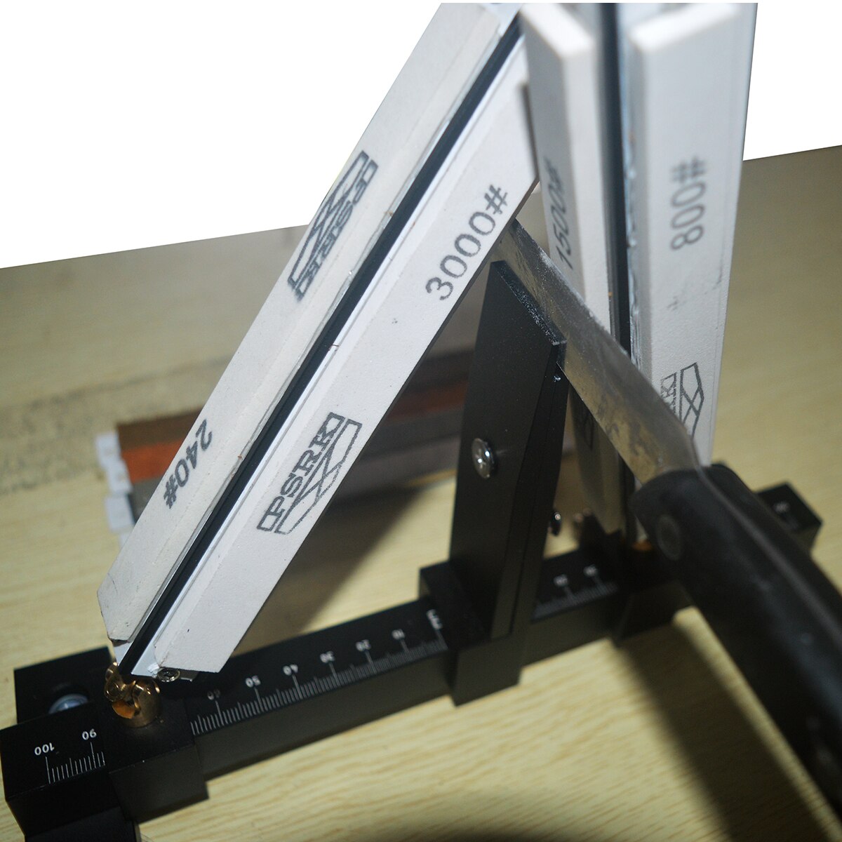 Knife sharpener Sharpening System Wicked Edge Precision Knife Sharpener Sharpens and diamond Hones water stone leather