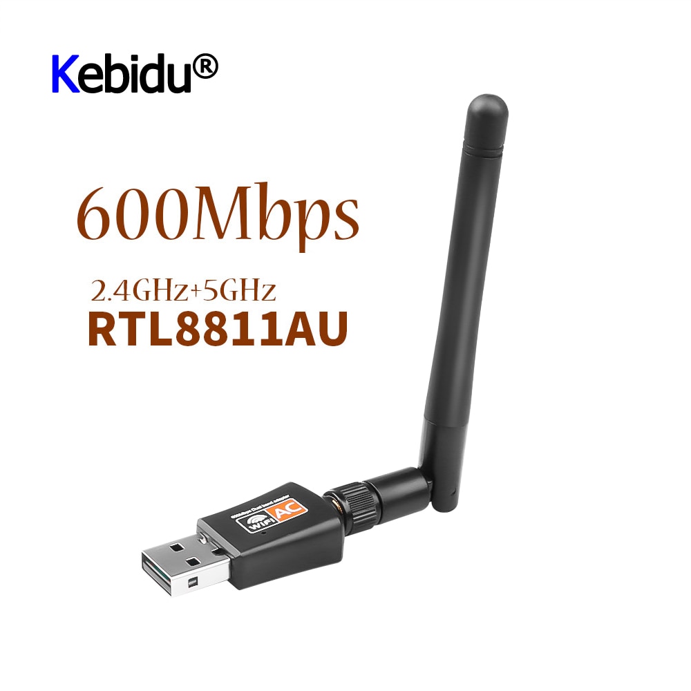 5Ghz 2.4Ghz 600Mbps mini USB WiFi Adattatore RTL8811AU per desktop/computer portatile/PC senza fili doppio gruppo musicale 802.11ac