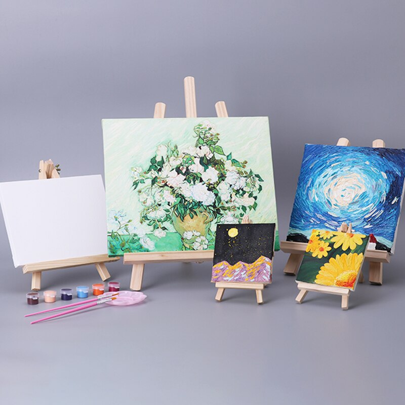 Desktop Painting/Sketch/Photo/Phone Easel/Stand/Frame Display Shelf/Holder Wood Adjustable Students Drawing Decoration Supplies