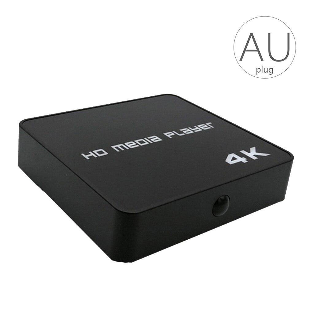 4K HD Media Player 1080P USB Video Multimedia Digital Signage Adverting Player Box Auto Play Mediaplayer EU/US/UK/AU Plug: AU Plug