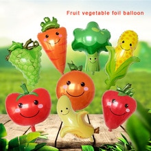 Frugt og grøntsager formet aluminium film ballon bryllupsfødselsdagsfest børn tegneserie aluminiumsfolie ballon fabrik