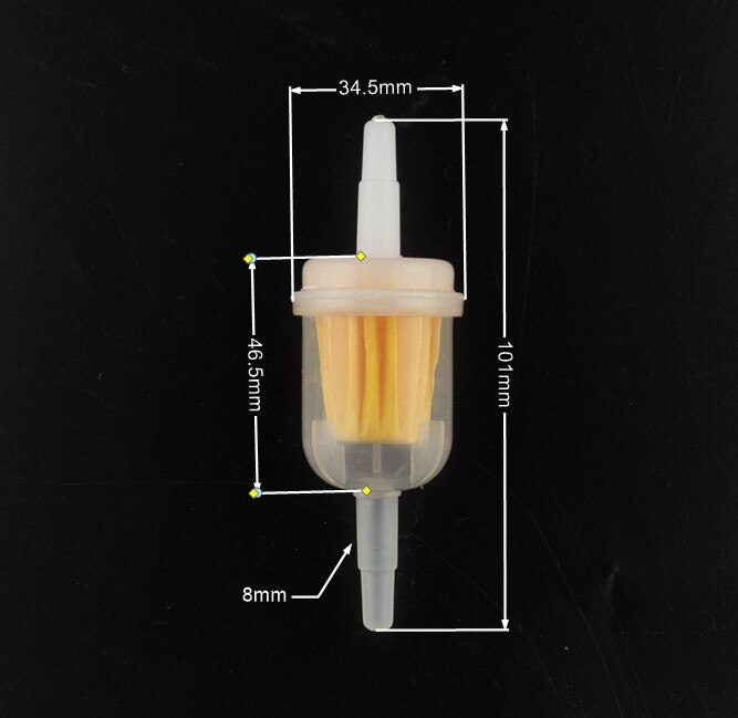 Filtre à gaz universel en ligne pour moto, filtre à carburant pour petit moteur de tondeuse à gazon, aimant Jane, 6mm, 7mm, 8mm, 1/4 ", 1PC: Rouge