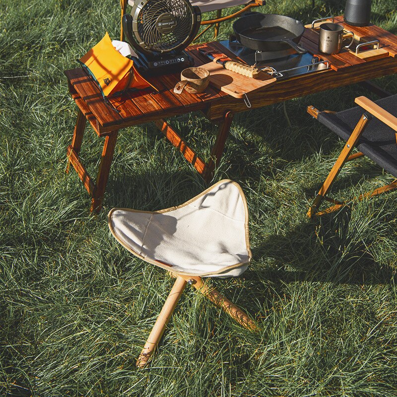 Naturehike Outdoor Opvouwbare Driehoek Bench Draagbare Massief Houten Stoel Ultralight Kruk Voor Camping Wandelen Picknick