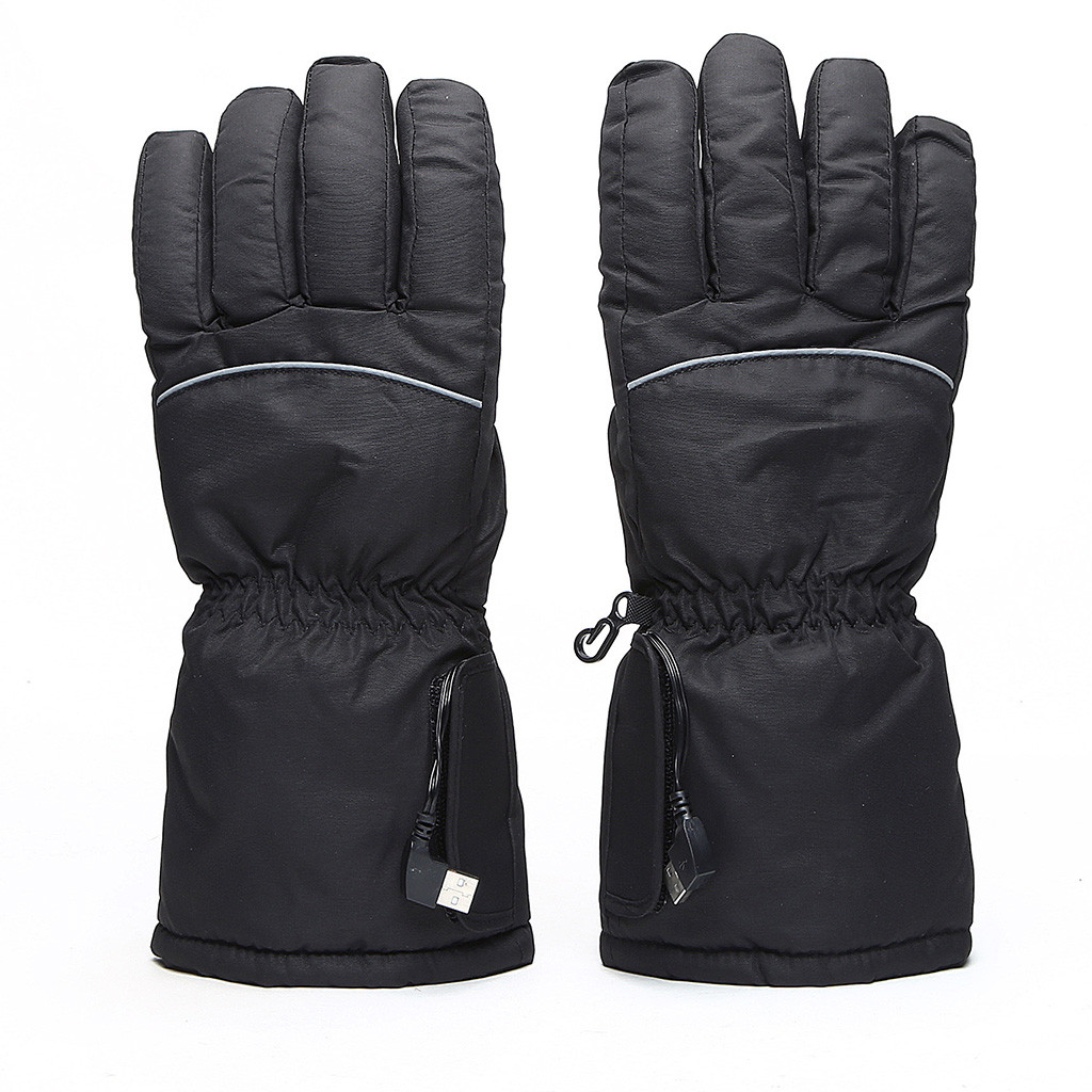 1 par vinter usb håndvarmer cykling motorcykel cykel ski handsker elektriske termiske handsker genopladeligt batteri opvarmet handsker