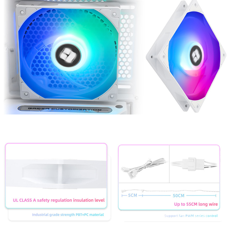 Thermalright TL-C12C 3Pcs 1500 RPM Computer Case Cooling Fan 5V 3Pin S-FDB Bearing Adjust Speed Cooler ARGB Fan