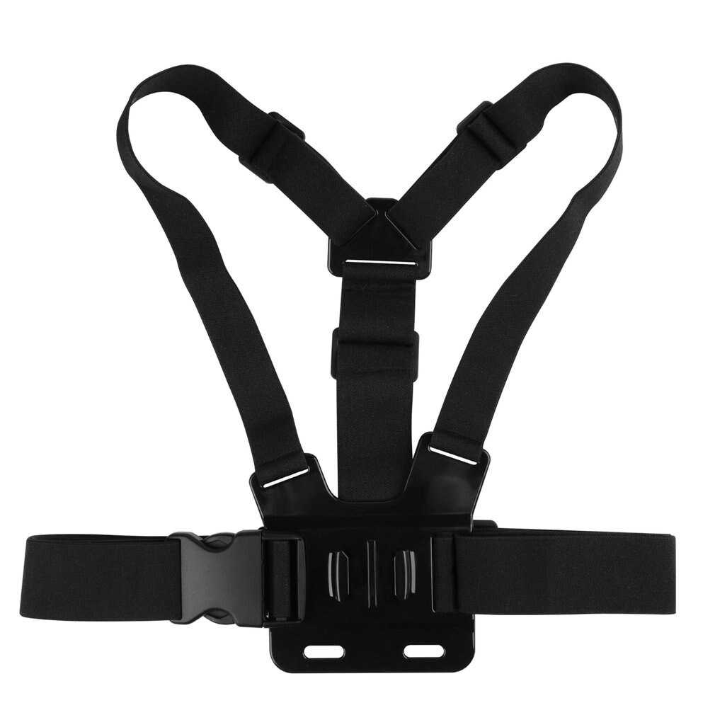 Zwart Duurzaam Ultra Meeslepende Verstelbare Harness Borstband Mount Borst Strap Mount Riem Voor Gopro Camera