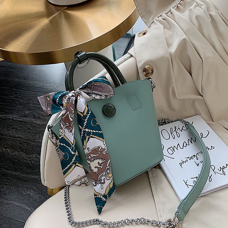 Dames lint tote tas dames ketting tote tas wilde messenger bag schoudertas