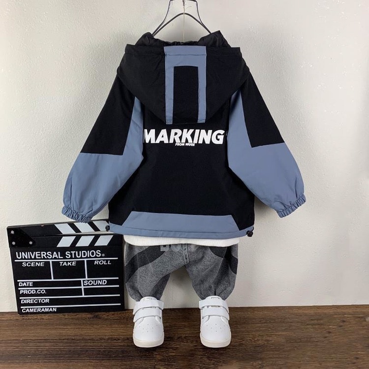 Boys Trench Coat Long Sleeve Cardigan Windproof Kids Jacket Teens Casual Jackets Coats Big Boy Lined Outerwear Polyester Hooded