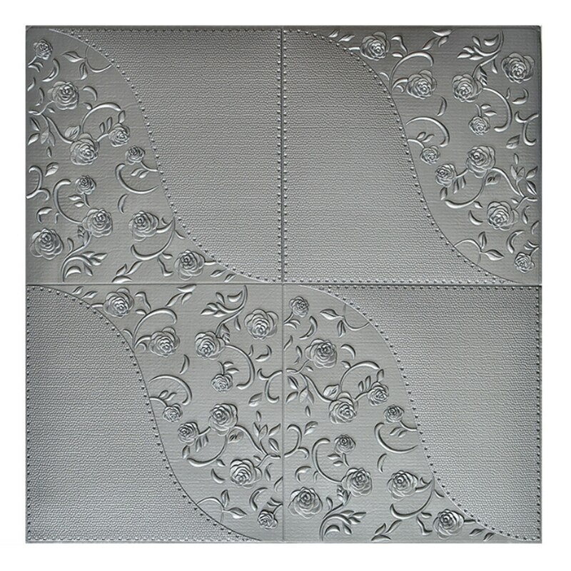 3D Wall Stickers ceiling sticker roof decoration Foam wallpaper waterproof DIY TV background wallpaper decoration sticker