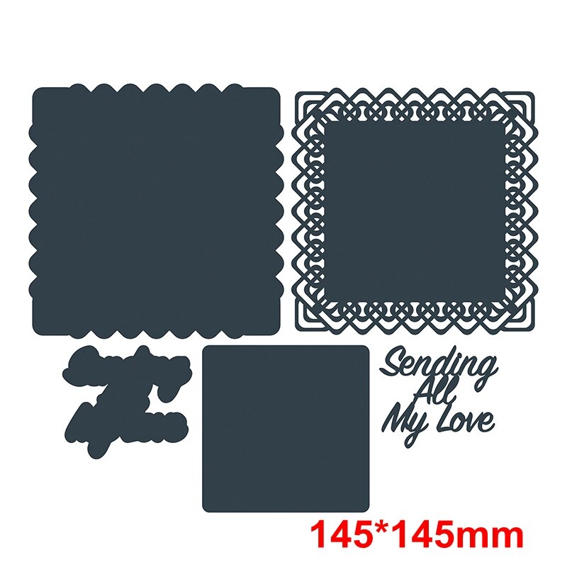 Flowers Border Frames Metal Cutting Dies Flowers&Frames Die Cuts For Card Making DIY Scrapbooking Embossed Crafts Cards: 3