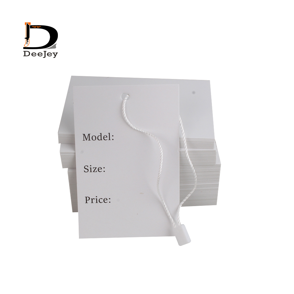 200 unids/lote de etiquetas colgantes para ropa, zapatos, bolsas, 4,5x8cm, aplicación universal para inventario