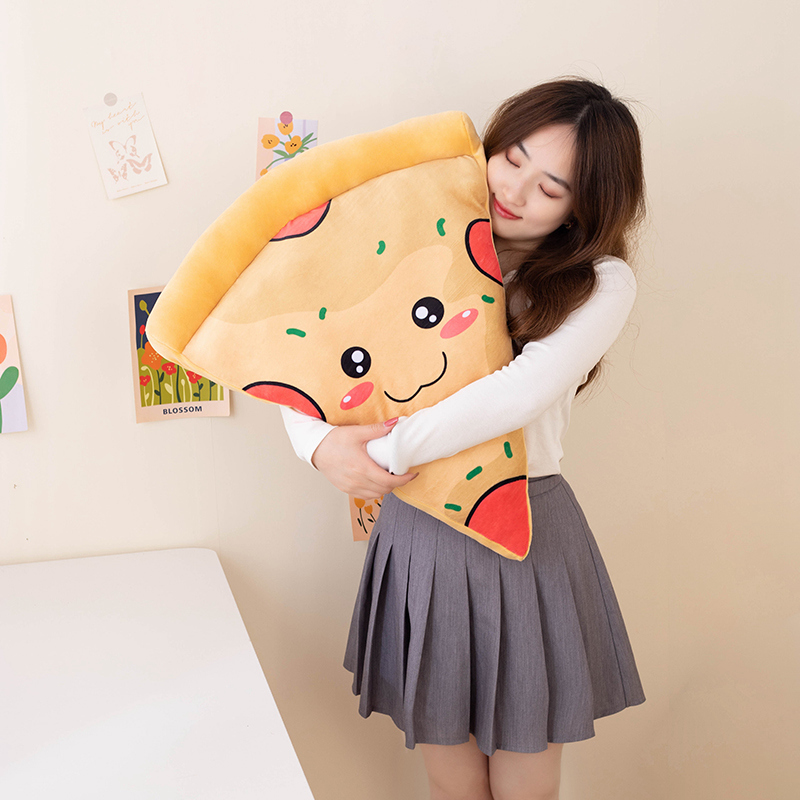 45/55/65 cm Pizza Lebensmittel Plüsch Kissen Gefüllt Wie Echte Runde Snack Kissen Hülse Kreative Sofa Stuhl Dekor Geburtstag